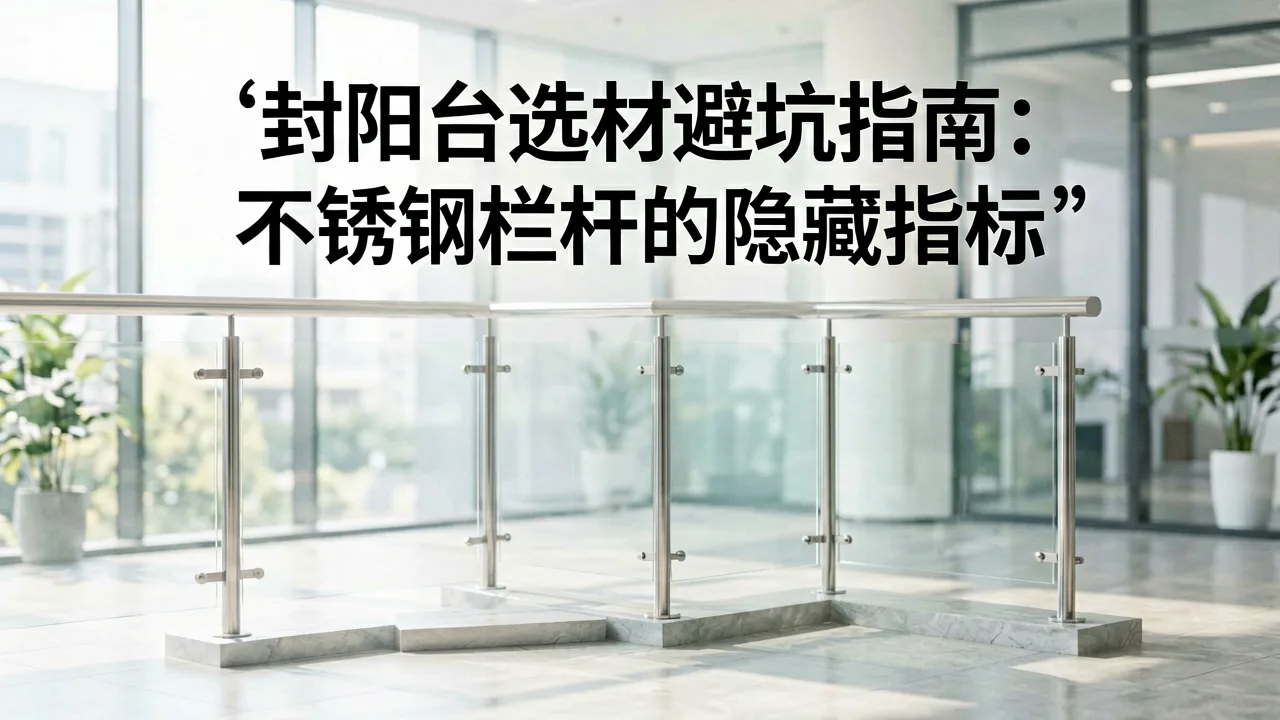 封阳台选材避坑指南:不锈钢栏杆的隐藏指标